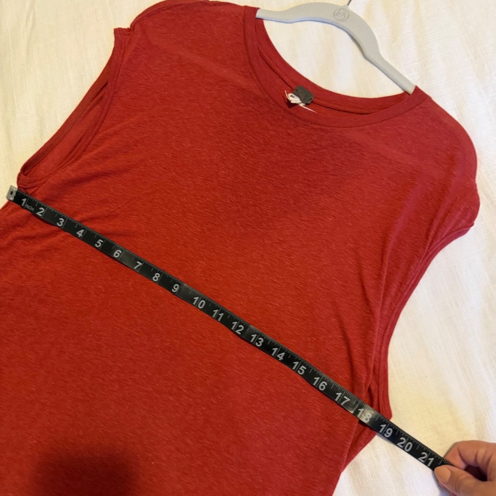 We The Free People Red Sleeveless Top Tunic Blouse XS - Picture 5 of 6